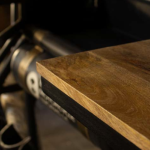 VEERLE Mango Wood and Iron Bikebar Console